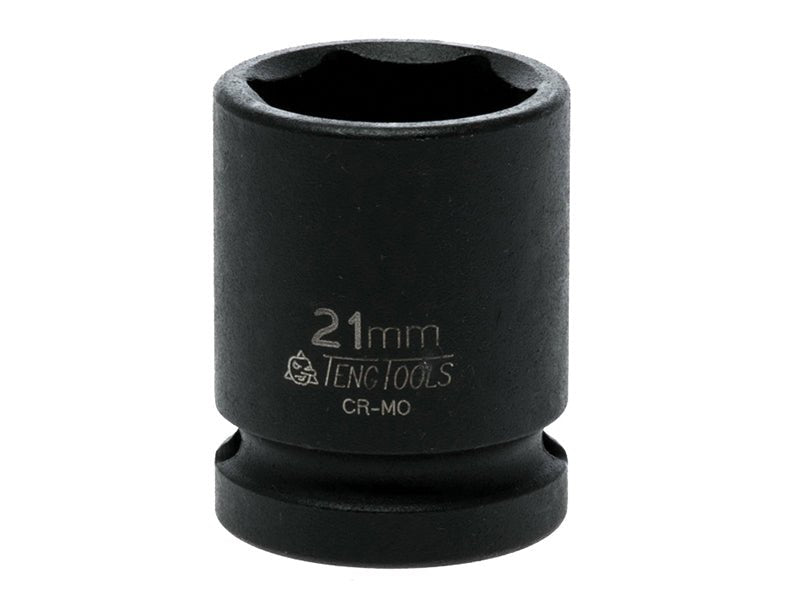 Teng Impact Socket Hexagon 6-Point 1/2in Drive 21mm Teng Tools