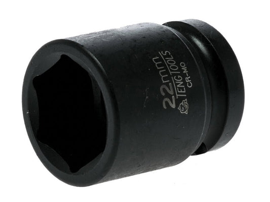 Teng Impact Socket Hexagon 6-Point 1/2in Drive 22mm Teng Tools