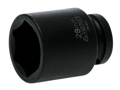 Teng Impact Socket Hexagon 6-Point 1/2in Drive 28mm Teng Tools
