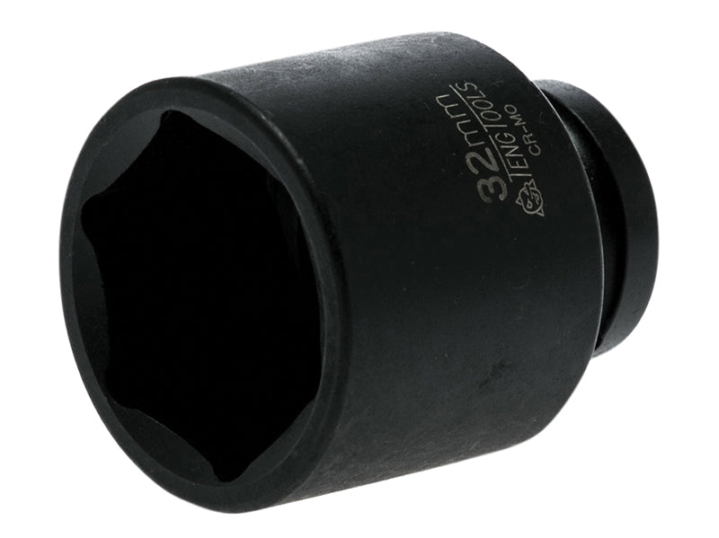 Teng Impact Socket Hexagon 6-Point 1/2in Drive 32mm Teng Tools