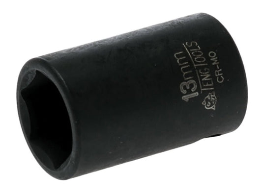 Teng Impact Socket Hexagon 6-Point 3/8in Drive 13mm Teng Tools