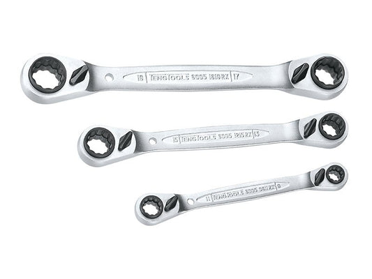 Teng Multi Ratchet Ring Spanner Set of 3 8-19mm Teng Tools