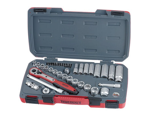 Teng T3839 Socket Set of 39 Metric 3/8in Drive Teng Tools