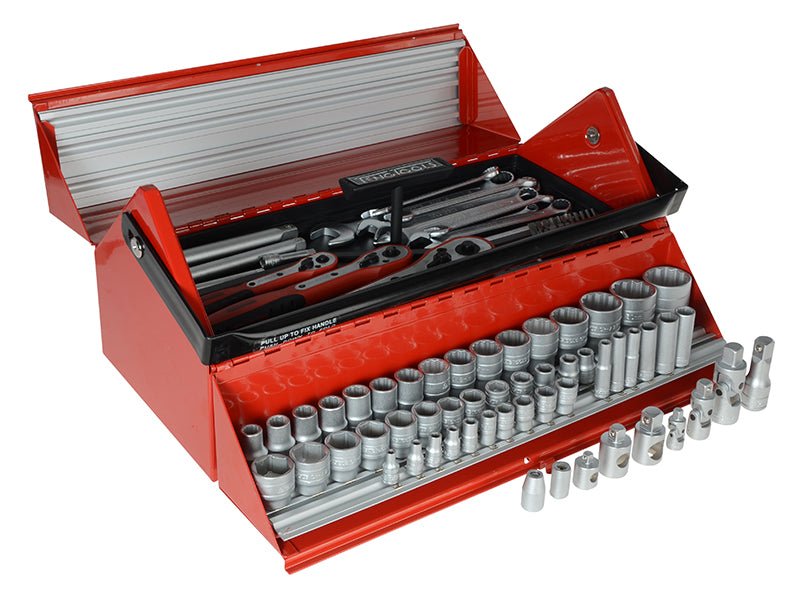 Teng TC187 Mega Rosso Tool Kit Set of 187 1/4 3/8 & 1/2in Teng Tools