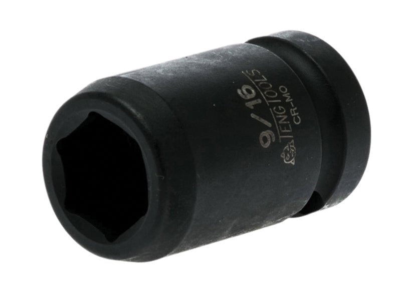 Teng Impact Socket Hexagon 6-Point 1/2in Drive 9/16in Teng Tools