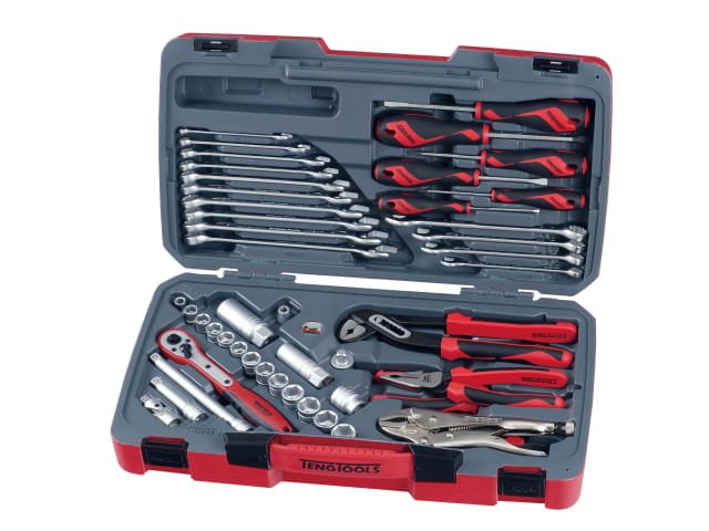 Teng T3848 Socket & Tool Set of 48 Metric & AF 3/8in Drive Teng Tools