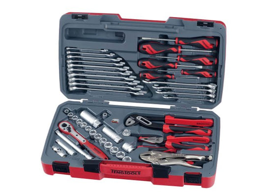 Teng T3848 Socket & Tool Set of 48 Metric & AF 3/8in Drive Teng Tools