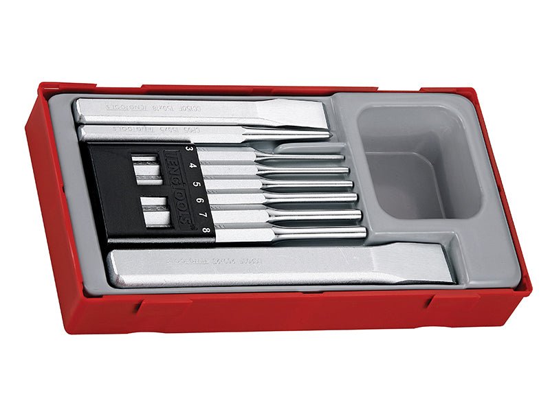Teng TTPC09 Punch & Chisel Set 9 Piece Teng Tools