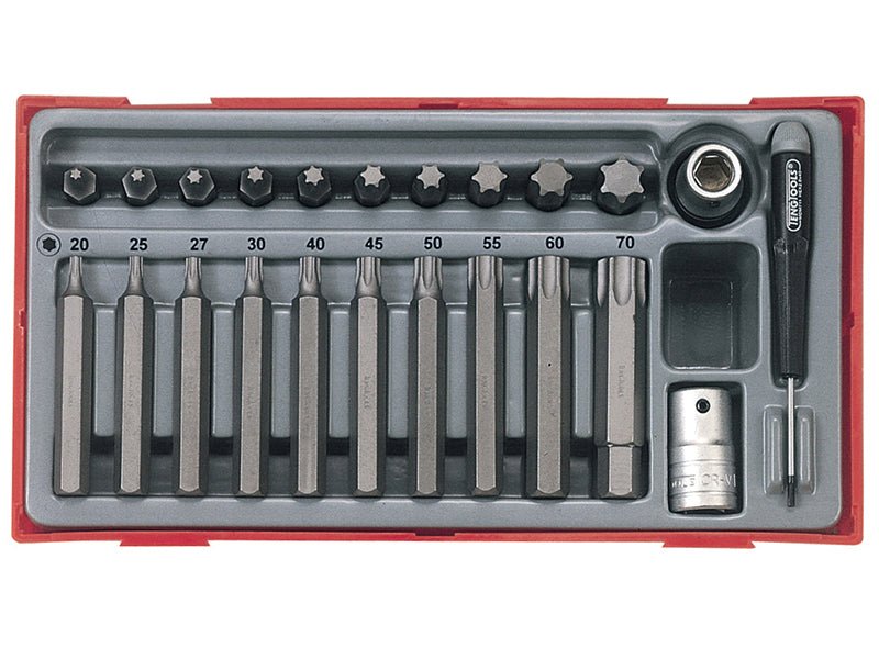 Teng TTTX23 TX Bit Socket Set 23 Piece - 1/2in Drive Teng Tools
