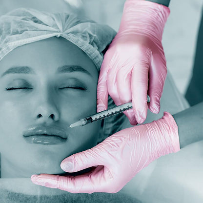 Box 100 Unigloves Fancy Rose Nitrile Powder Free Disposable Gloves 750 Unigloves