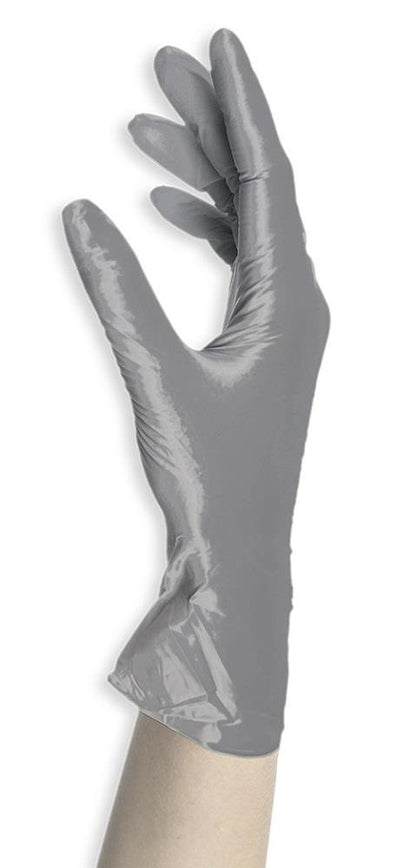 Box 100 Unigloves Fancy Silver Powder Free Disposable Gloves 752 Unigloves