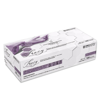 Box 100 Unigloves Fancy Violet Nitrile Powder Free Disposable Gloves 753 Unigloves