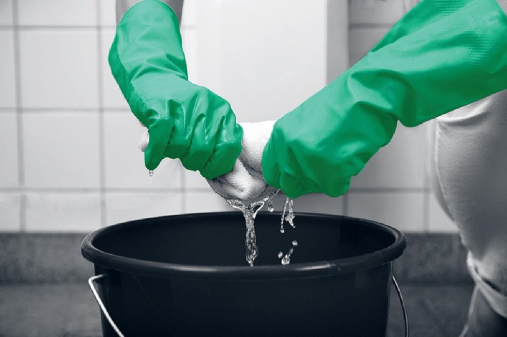 Unigloves Allsafe Green Latex Household Rubber Gloves Unigloves