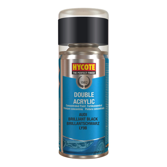 Hycote Audi Brillant Black Double Acrylic Spray Paint 150Ml Xdad402 Hycote