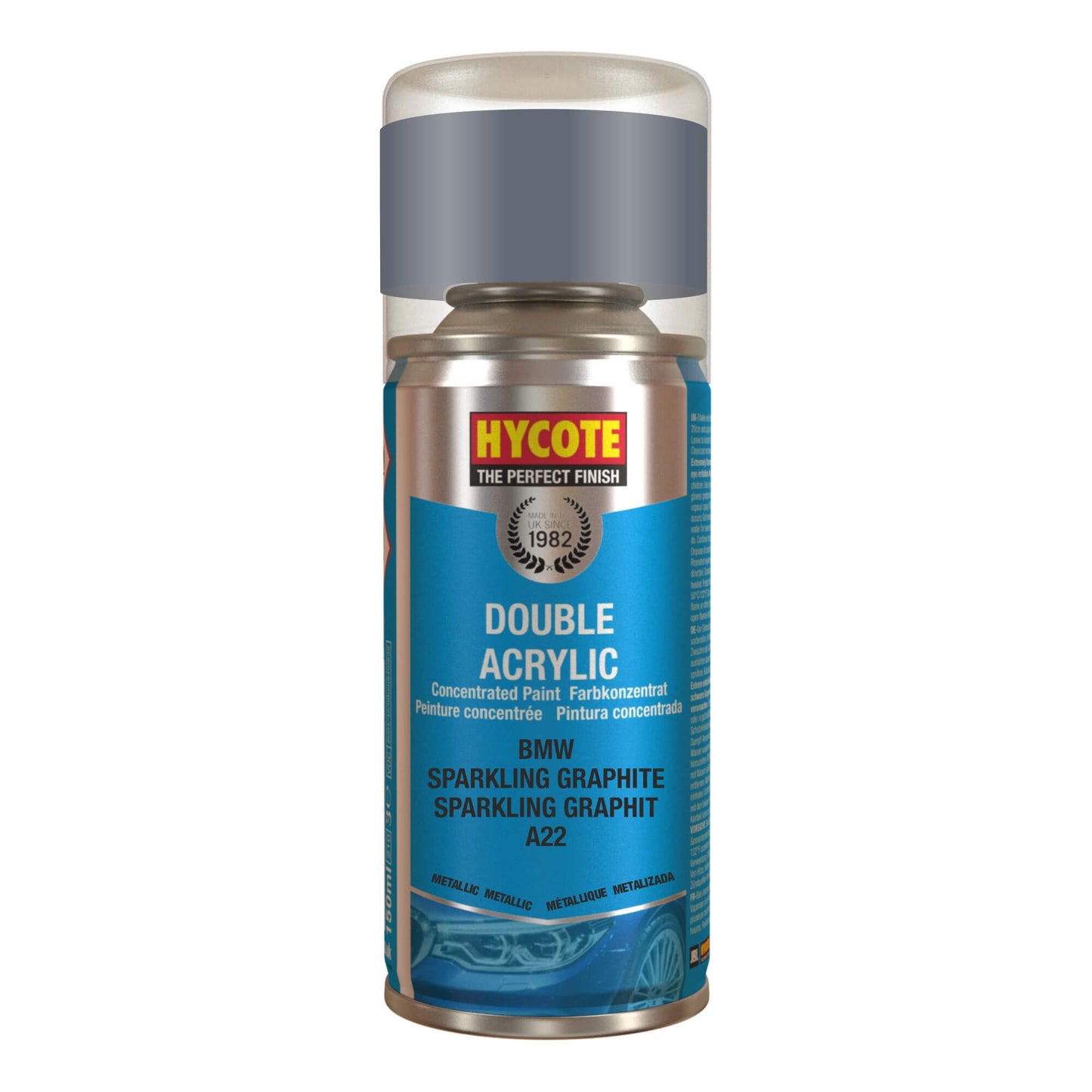 Hycote Bmw Sparkling Grey Double Acrylic Spray Paint 150Ml Xdbm606 Hycote