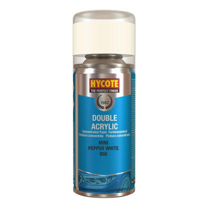 Hycote MINI Pepper White Spray Paint 150ml XDBM620 Hycote