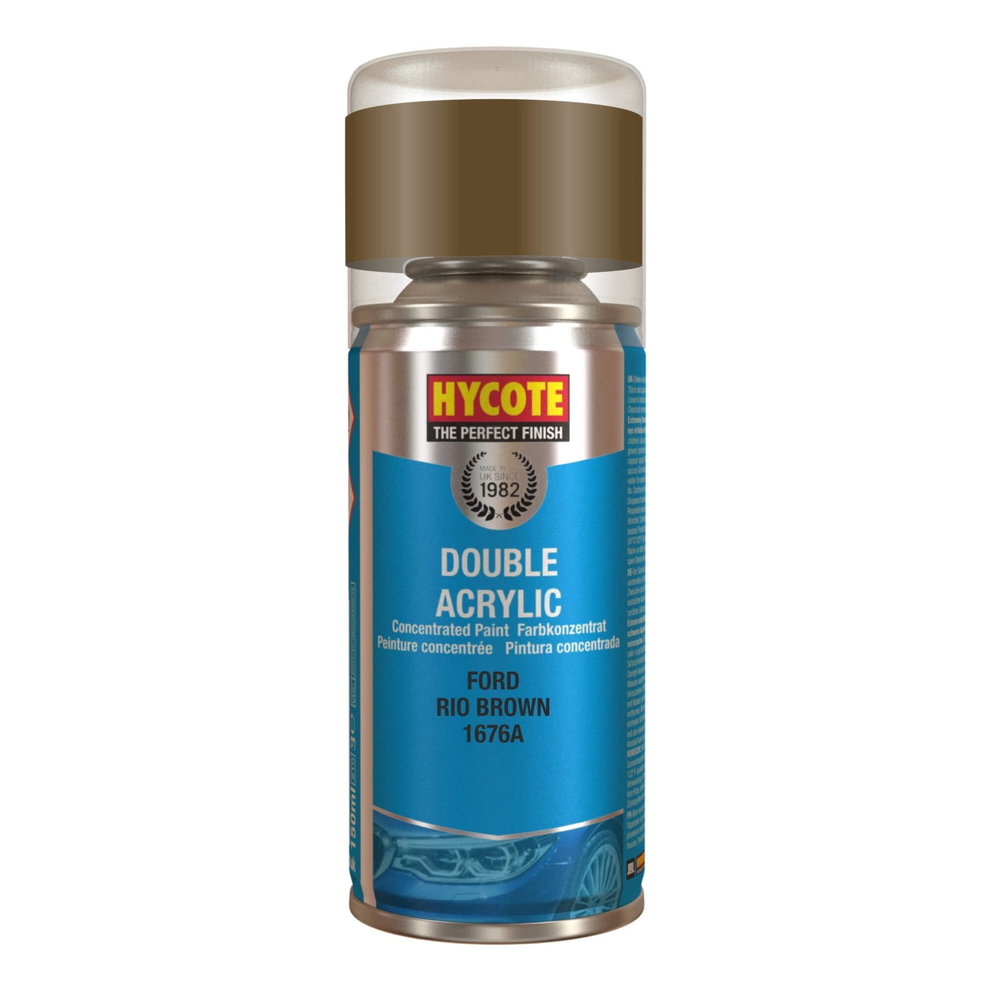 Hycote Ford Rio Brown Double Acrylic Spray Paint 150Ml Xdfd107 Hycote