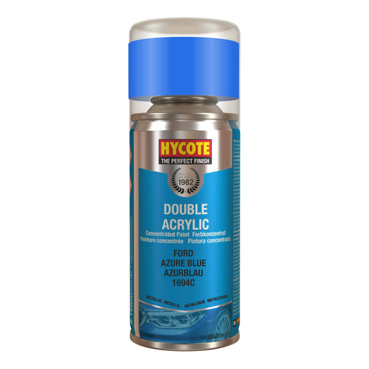 Hycote Ford Azure Blue Metallic Double Acrylic Spray Paint 150Ml Xdfd202 Hycote