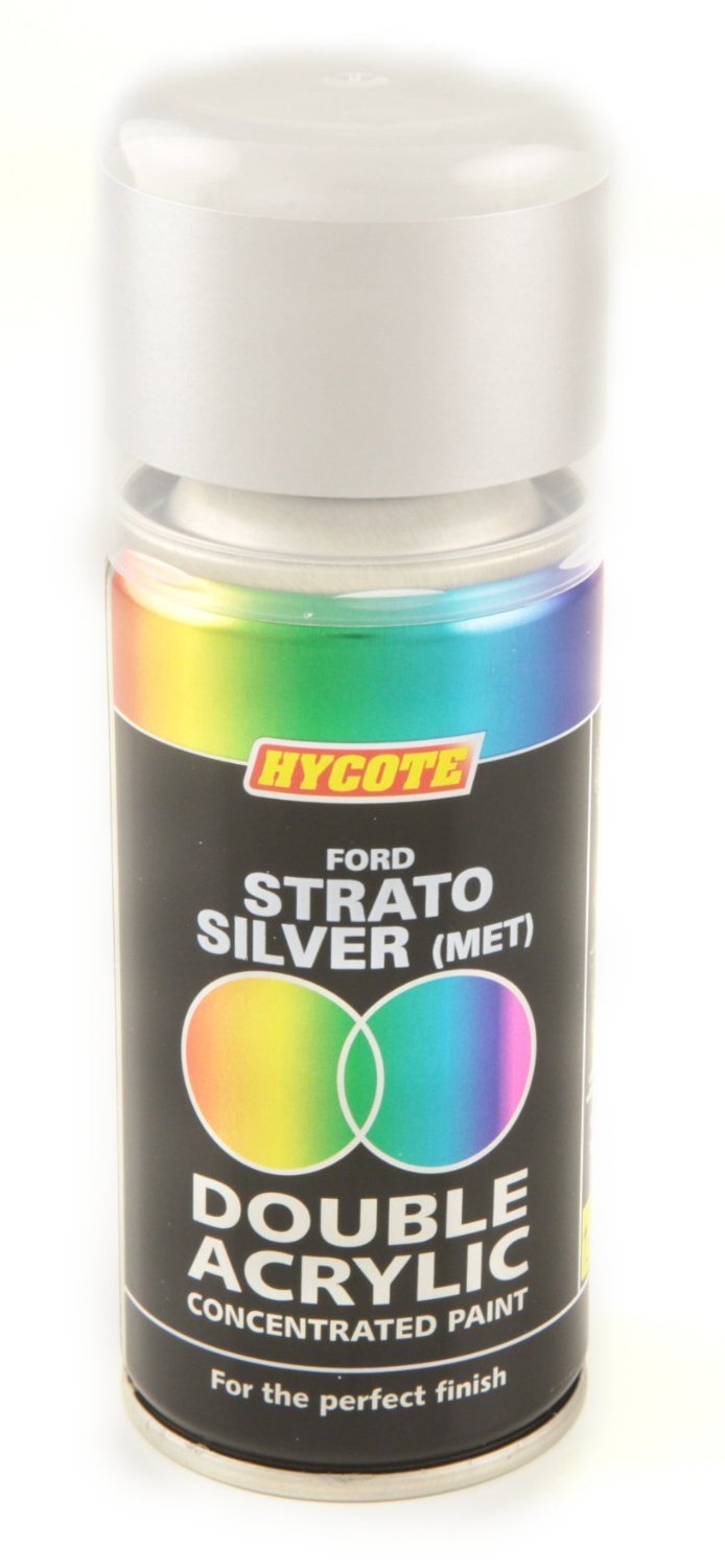 Hycote Ford Strato Silver Metallic Double Acrylic Spray Paint 150Ml Xdfd409 Hycote