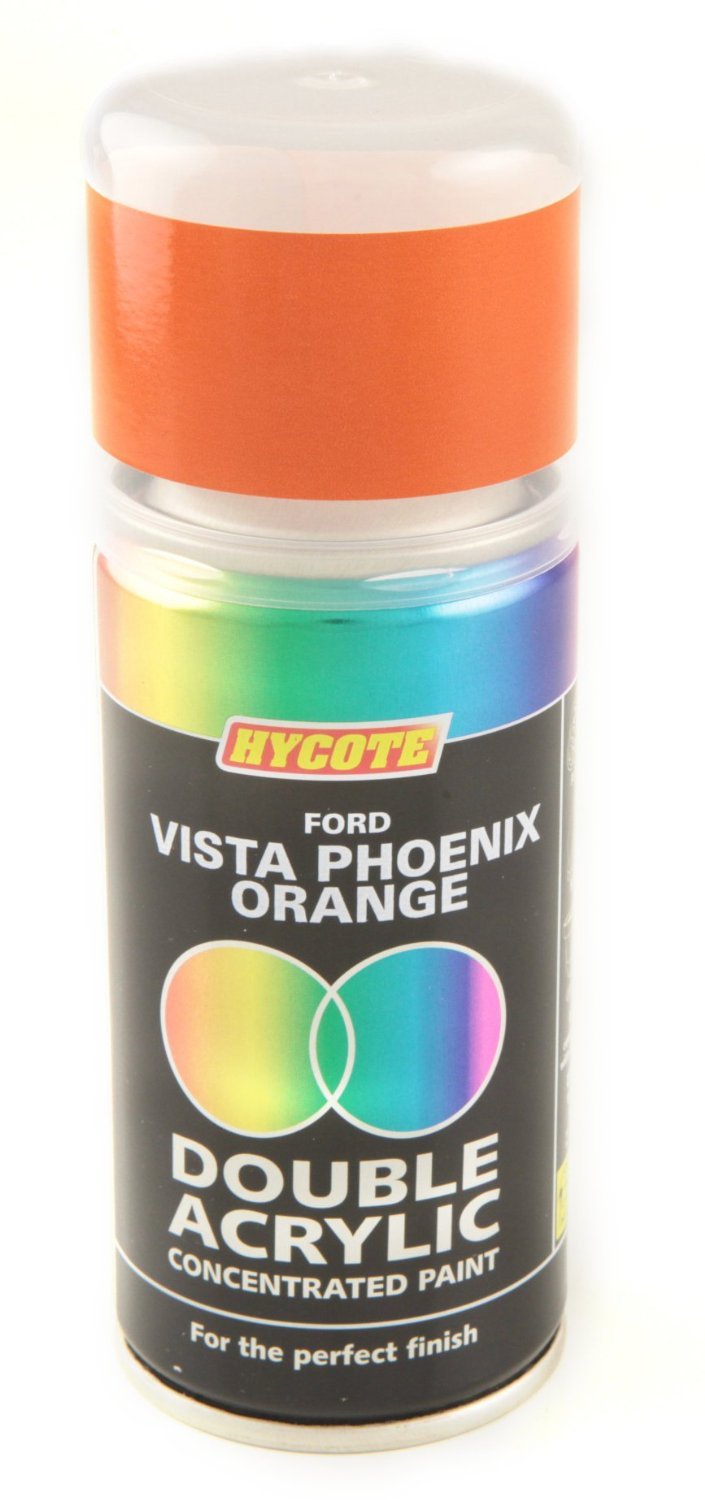 Hycote Ford Vista Phoenix Orange Double Acrylic Spray Paint 150Ml Xdfd529 Hycote