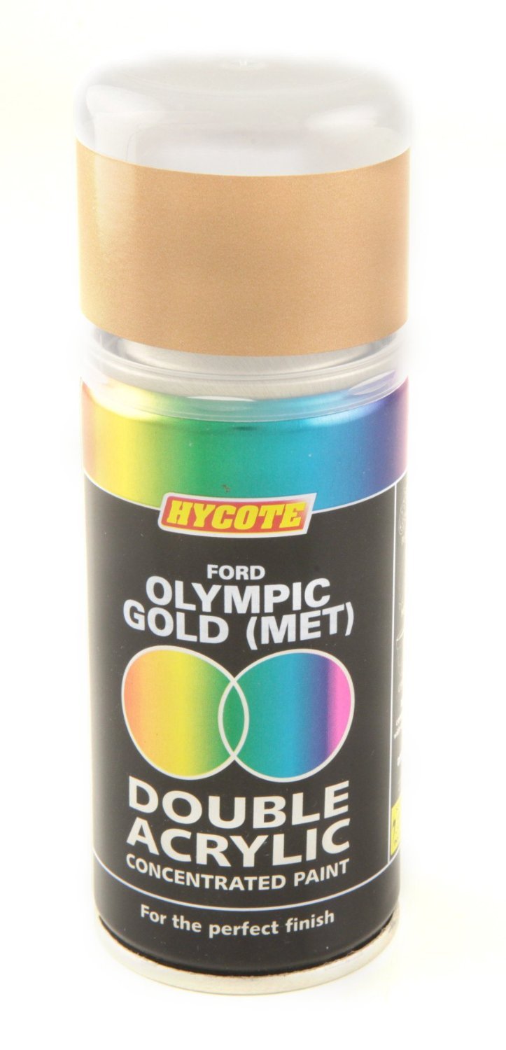 Hycote Ford Olympic Gold Metallic Double Acrylic Spray Paint 150Ml Xdfd713 Hycote