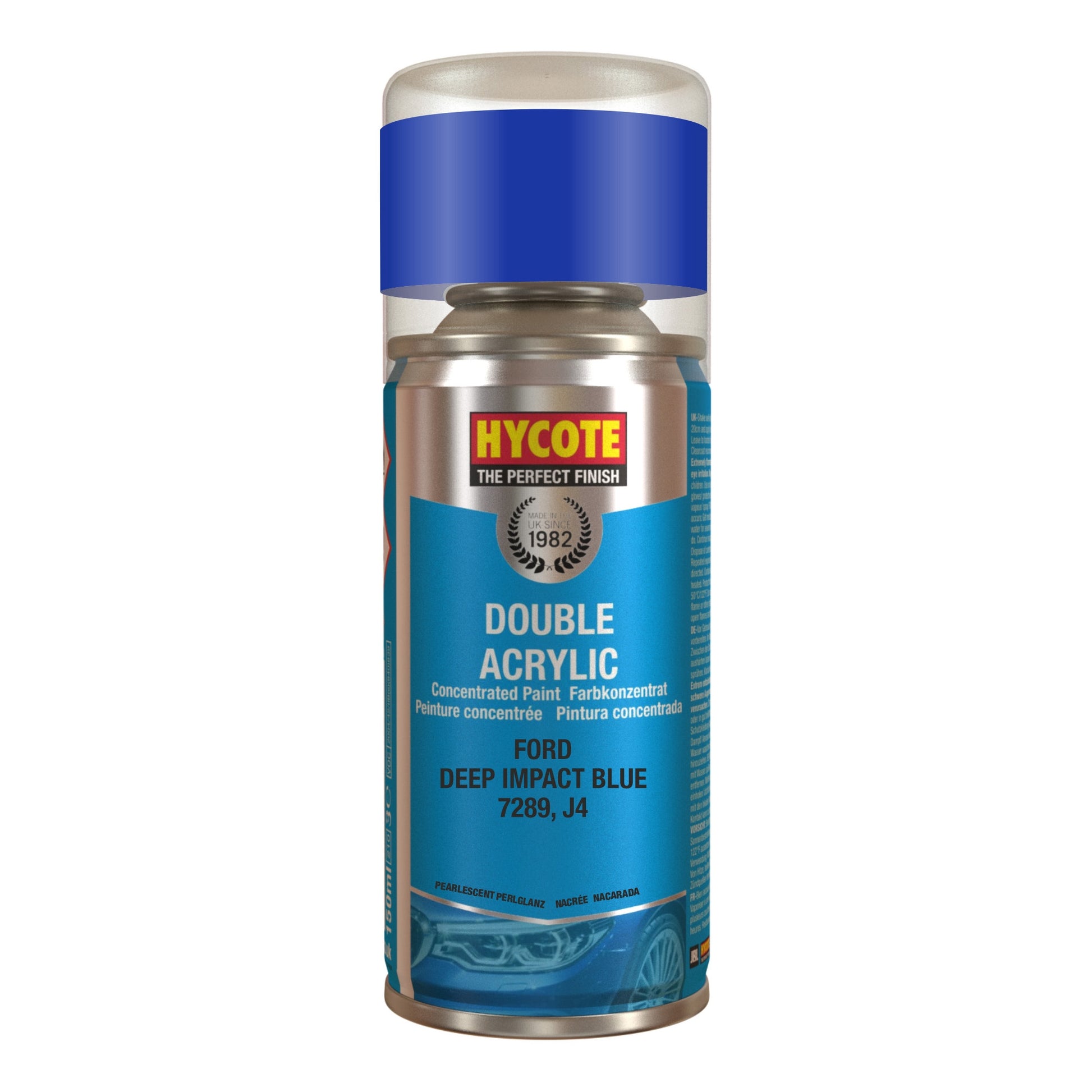 Hycote Ford Deep Impact Blue Spray Paint 150ml XDFD730 Hycote
