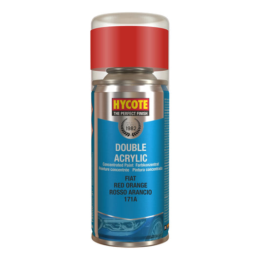 Hycote Fiat Red Orange Double Acrylic Spray Paint 150Ml Xdft502 Hycote