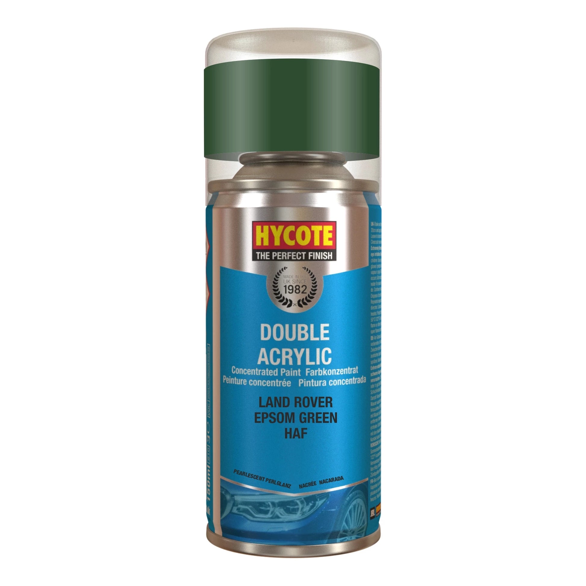 Hycote Land Rover Epsom Green Double Acrylic Spray Paint 150Ml Xdlr602 Hycote
