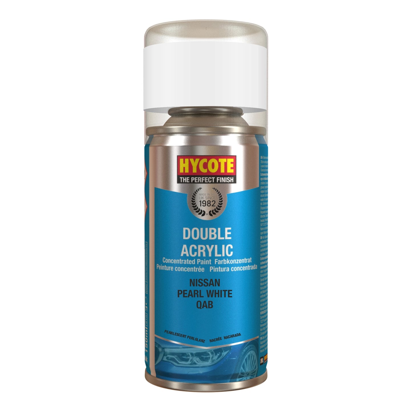 Hycote XDNS711 Nissan Pearl White Spray Paint 150ml Hycote