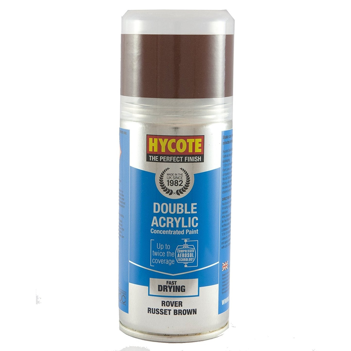 Hycote Rover Russet Brown Double Acrylic Spray Paint 150Ml Xdrv106 Hycote