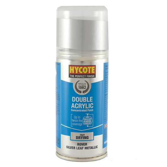 Hycote Rover Silver Leaf Metallic Double Acrylic Spray Paint 150Ml Xdrv406 Hycote