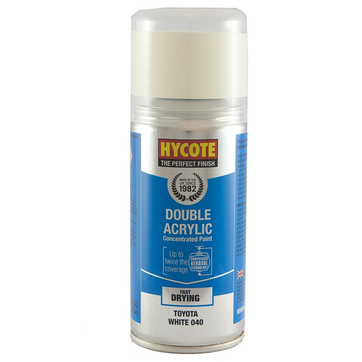 Hycote Toyota White 040 Double Acrylic Spray Paint 150Ml Xdty602 Hycote