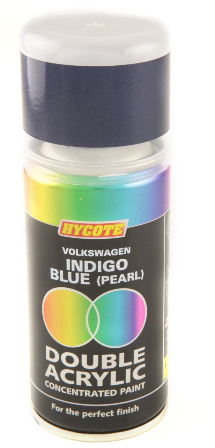 Hycote Volkswagen Indigo Blue Double Acrylic Spray Paint 150Ml Xdvw205 Hycote