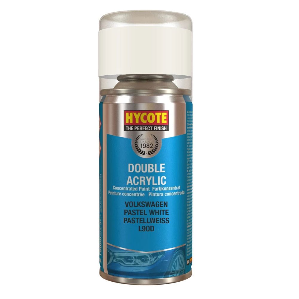 Hycote Volkswagen Pastel White Double Acrylic Spray Paint 150Ml Xdvw602 Hycote