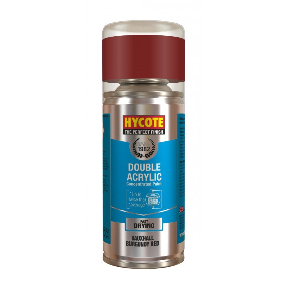 Hycote Vauxhall Burgundy Red Double Acrylic Spray Paint 150Ml Xdvx508 Hycote