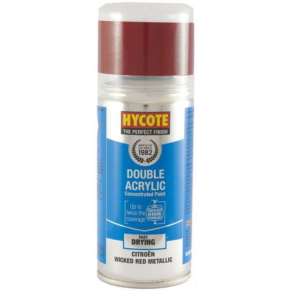 Hycote Citroen Wicked Red Met Double Acrylic Spray Paint 150Ml Xdct503-0