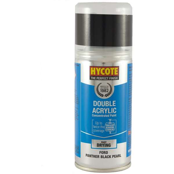 Hycote Ford Panther Black Double Acrylic Spray Paint 150Ml Xdfd414-0