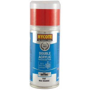 Hycote Fiat Red Orange Double Acrylic Spray Paint 150Ml Xdft502-0