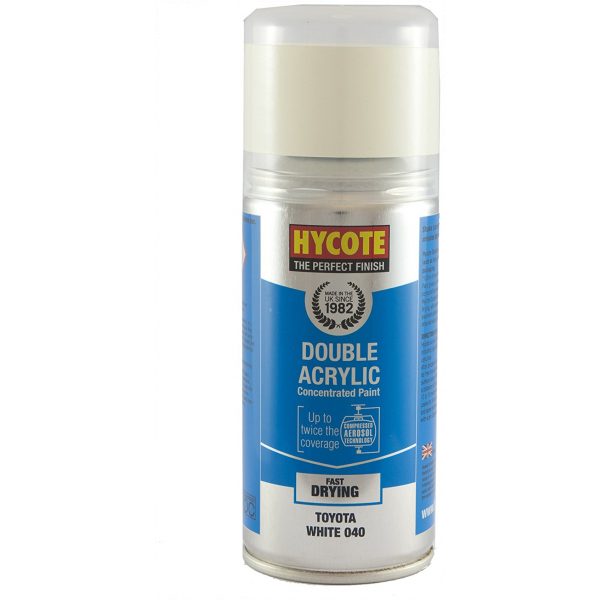 Hycote Toyota White 040 Double Acrylic Spray Paint 150Ml Xdty602-0