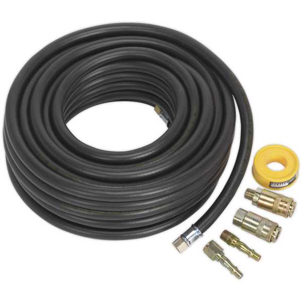 Sealey AHK01 Air Hose Kit 15mtr x 8mm with Connectors-0