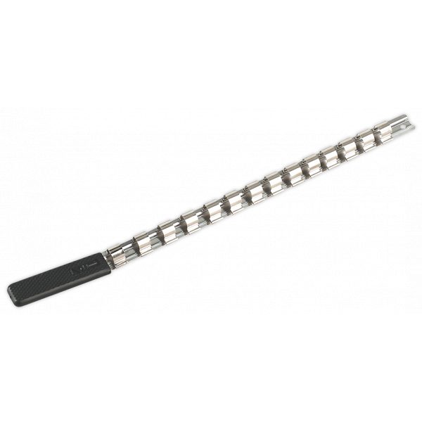 Sealey AK1214 Socket Retaining Rail with 14 Clips 1/2"Sq Drive-0