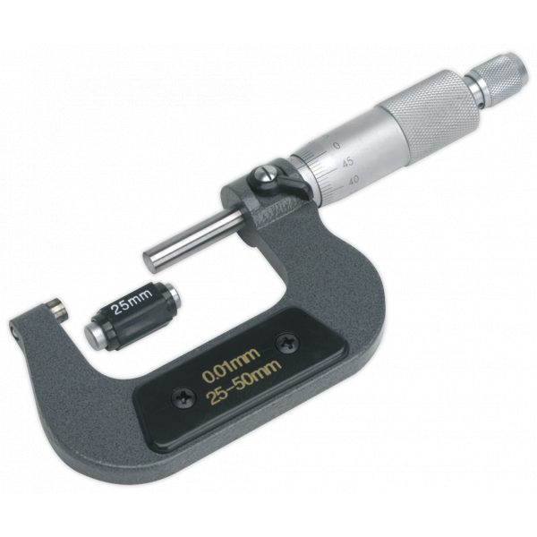Sealey AK9632M External Micrometer 25-50mm-0