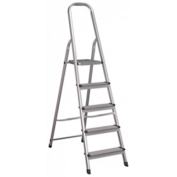 Sealey ASL5 Aluminium Step Ladder 5-Tread EN 131-0