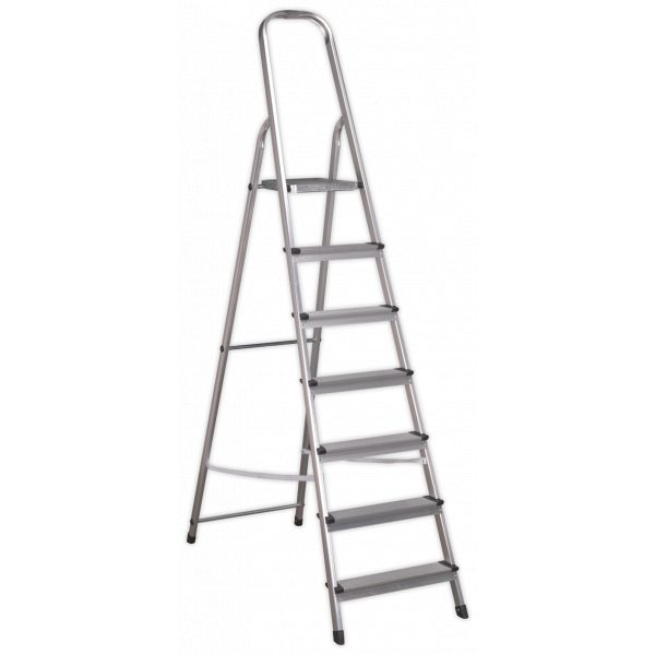 Sealey ASL7 Aluminium Step Ladder 7-Tread EN 131-0