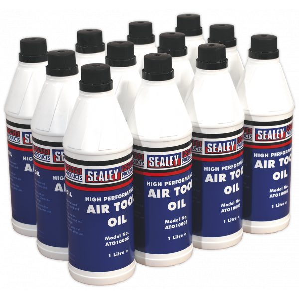 Sealey ATO/1000 Air Tool Oil 1ltr Pack of 12-0