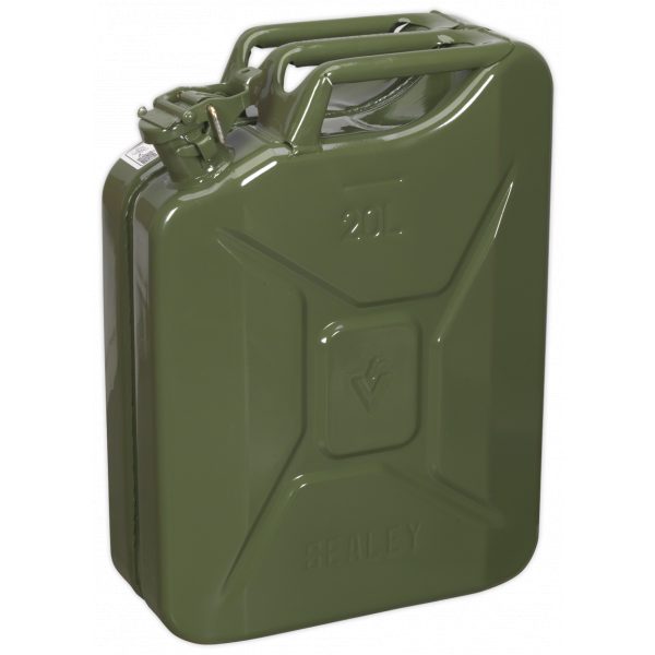 Sealey JC20G Jerry Can 20L - Green-0