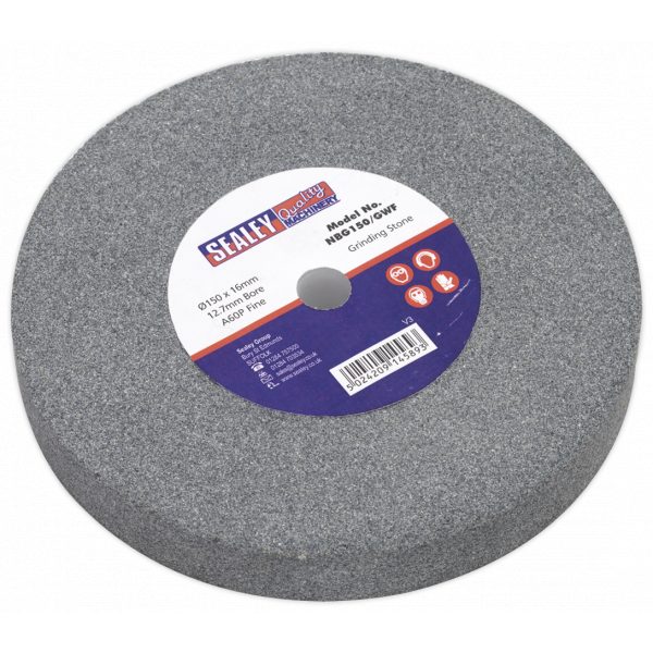 Sealey NBG150/GWF Grinding Stone Ø150 x 16mm 13mm Bore A60P Fine-0