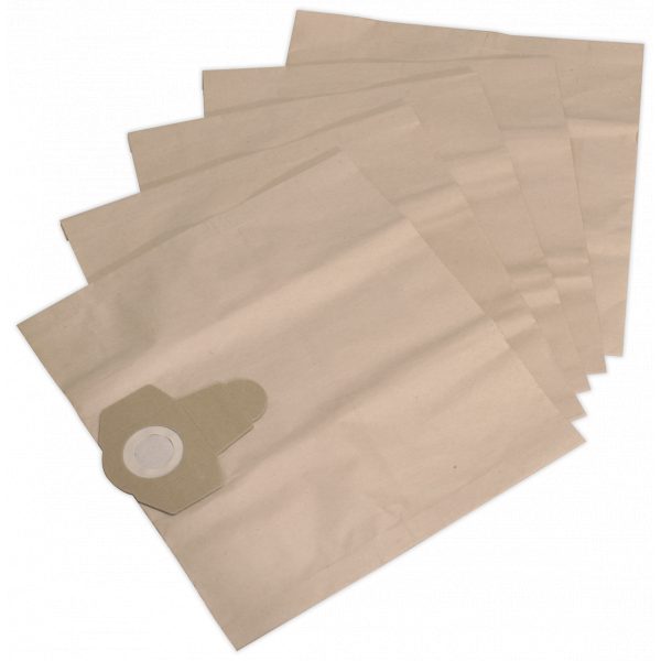 Sealey PC300PB5 Dust Collection Bag for PC300 Series Pack of 5-0