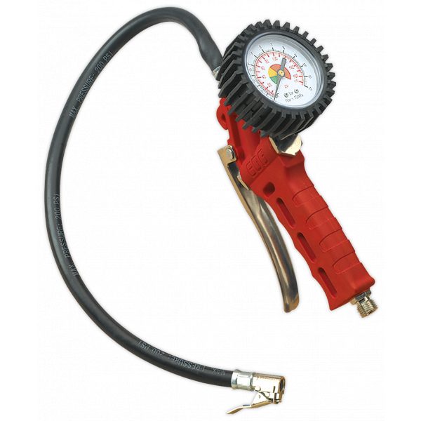Sealey SA9302 Tyre Inflator with Clip-On Connector-0