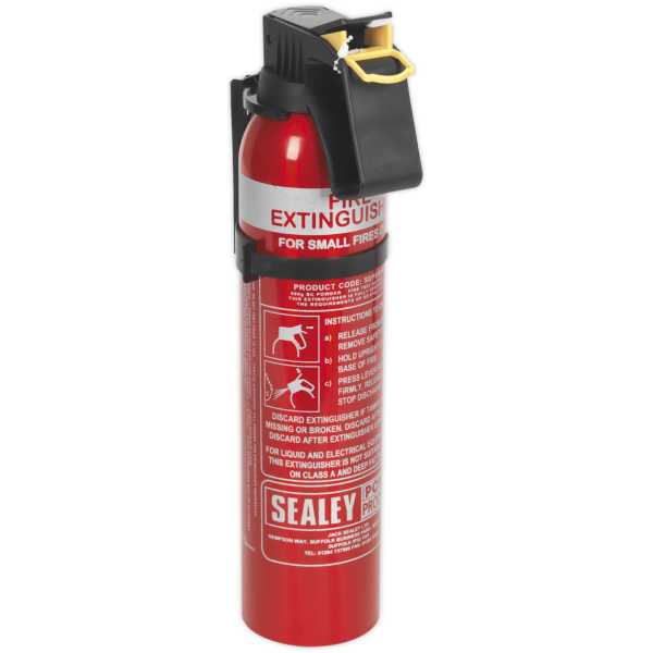 Sealey SDPE009D Fire Extinguisher 0.95kg Dry Powder - Disposable-0